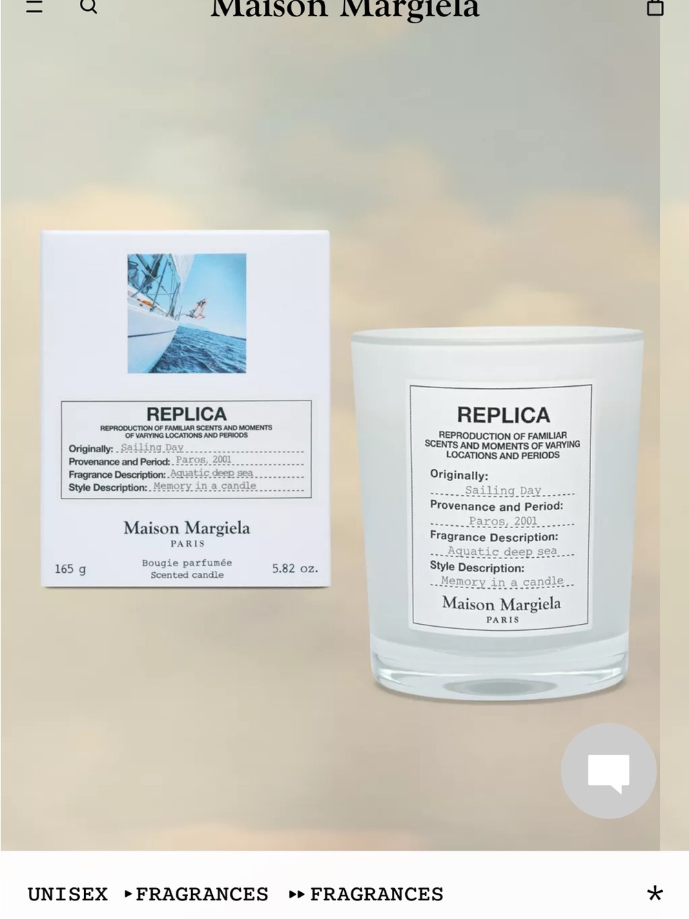 Maison Margiela Replica Sailing Day Scented Candle
